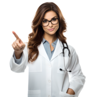 Professor Doctor Acting Pointing Fingers Look Like Professional Medical Healthcare in Transparent Background png