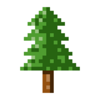 tree pixel vector illustration png