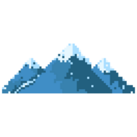 Montagne pixel vecteur illustration de magnifique paysage de Montagne png