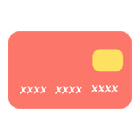 crédito cartão vetor plano ícone. conectados pagamento. crédito débito cartão dinheiro cancelamento. crédito cartão mínimo estilo. financeiro operações png