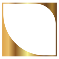 golden dünn rechteckig Rand Rahmen auf das Weiß Hintergrund. perfekt Design zum Überschrift, Logo und Verkauf Banner. Vektor png