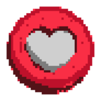 pixel kunst hart liefde en Valentijn vector illustratie png