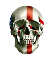 cool skull illustration on transparent background png