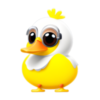 Pato desenho animado ilustração para mascote png