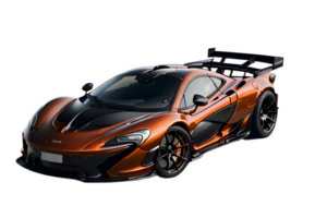 Orange Sports Car On Transparent Background png