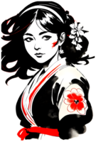 asiatisk flicka illustration transparent bakgrund png