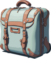 Suitcase Bag Design Illustration AI Generative png
