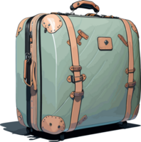 Suitcase Bag Illustration with AI Generative png