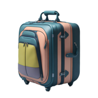 Suitcase Bag Transparent Background with AI Generative png