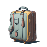 Reise Tasche transparent Hintergrund ai generativ png