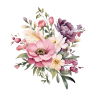 fleur bouquet arrangement ai génératif png