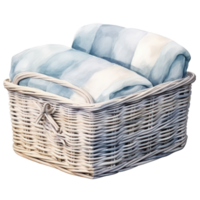 Rectangular Straw Basket png