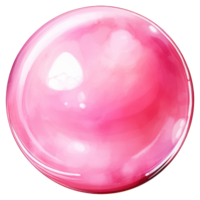 roze ronde metaal bal ai generatief png
