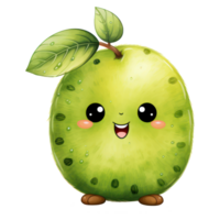 carino contento Kiwi ai generativo png