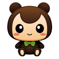 kawaii linda rana ai generativo png