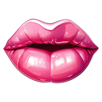 Pink Lip AI Generated png