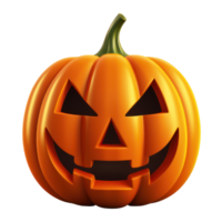 3d halloween pumpa ai genererad png