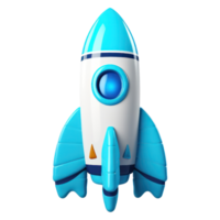 3D Rocket AI Generated png