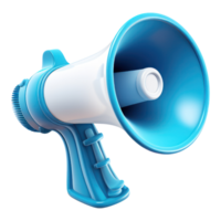 3D Megaphone AI Generated png