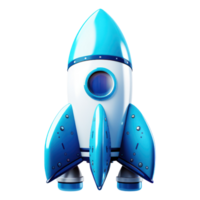 3D Rocket AI Generated png