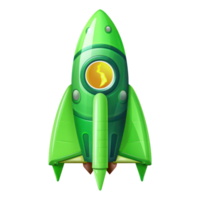 3D Rocket AI Generated png