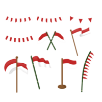 Set of Indonesian Flag png