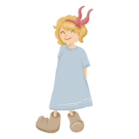 dessin animé court cheveux fille png