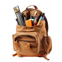 Schule Rucksack isoliert, Kinder Schule Tasche png