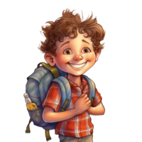 Kid Boy PNG, Back to School Boy PNG