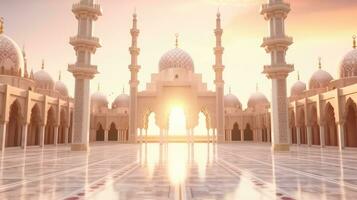 Grand Mosque view, eid mubarak, ramadan kareem, jumma mubarak photo