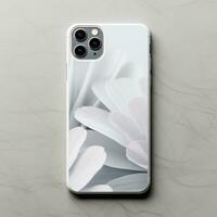 Smart phone mockup, back view of smart phone photo