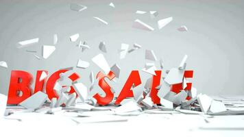 Big sale, flash banner, Special Discount animation video