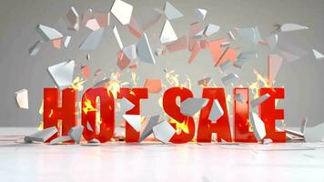 Hot Sale Banner, Special Discount, Promotional animation, Sales offer, Discount sale video