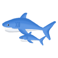 Shark in the sea png