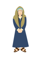 Cartoon Bible Character - Mary of Cleophas png