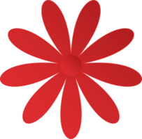 Flower, Element of floral paper cut. Paper cut of flower shape and spring symbol. png