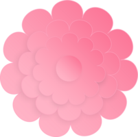 Flower, Element of floral paper cut. Paper cut of flower shape and spring symbol. png