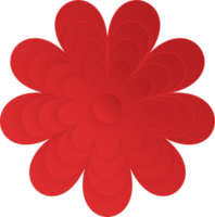 Flower, Element of floral paper cut. Paper cut of flower shape and spring symbol. png