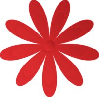 Flower, Element of floral paper cut. Paper cut of flower shape and spring symbol. png