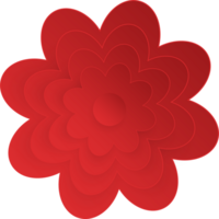 fleur, élément de floral papier couper. papier Couper de fleur forme et printemps symbole. png