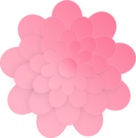 Blume, Element von Blumen- Papier schneiden. Papier Schnitt von Blume gestalten und Frühling Symbol. png