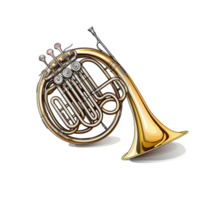 détaillé illustration de musical instruments ai génératif png