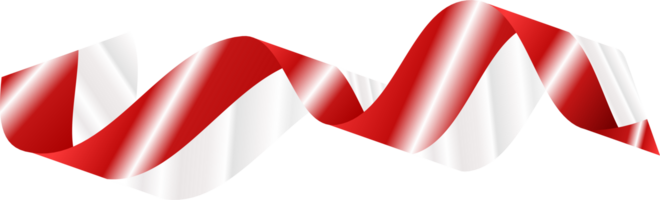 Indonesia flag ribbon, Indonesia waving flag transparent background png