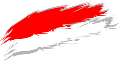 Indonesia flag in splash paint icon sign symbol transparent background png
