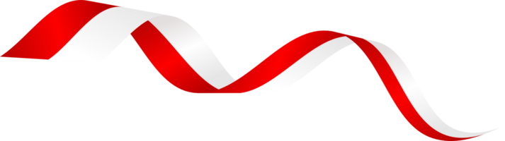 indonesiano bandiera nastro, Indonesia bandiera nastro rosso bianca trasparente png