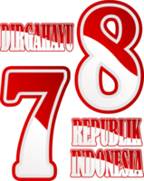 de 78ste onafhankelijkheid dag van Indonesië, logo icoon symbool transparant achtergrond png