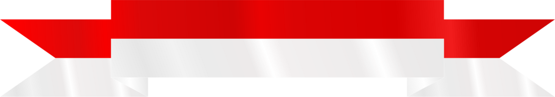 Indonesia bandiera nastro, indonesiano bandiera nastro rosso bianca trasparente sfondo png