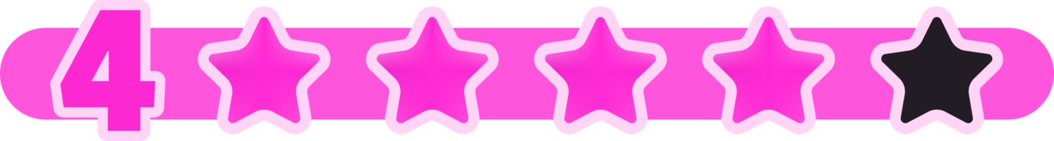 rating star illustration. colored rating stars. free png