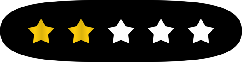 rating star illustration. colored rating stars. free png