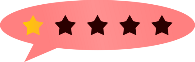 rating star illustration. colored rating stars. free png